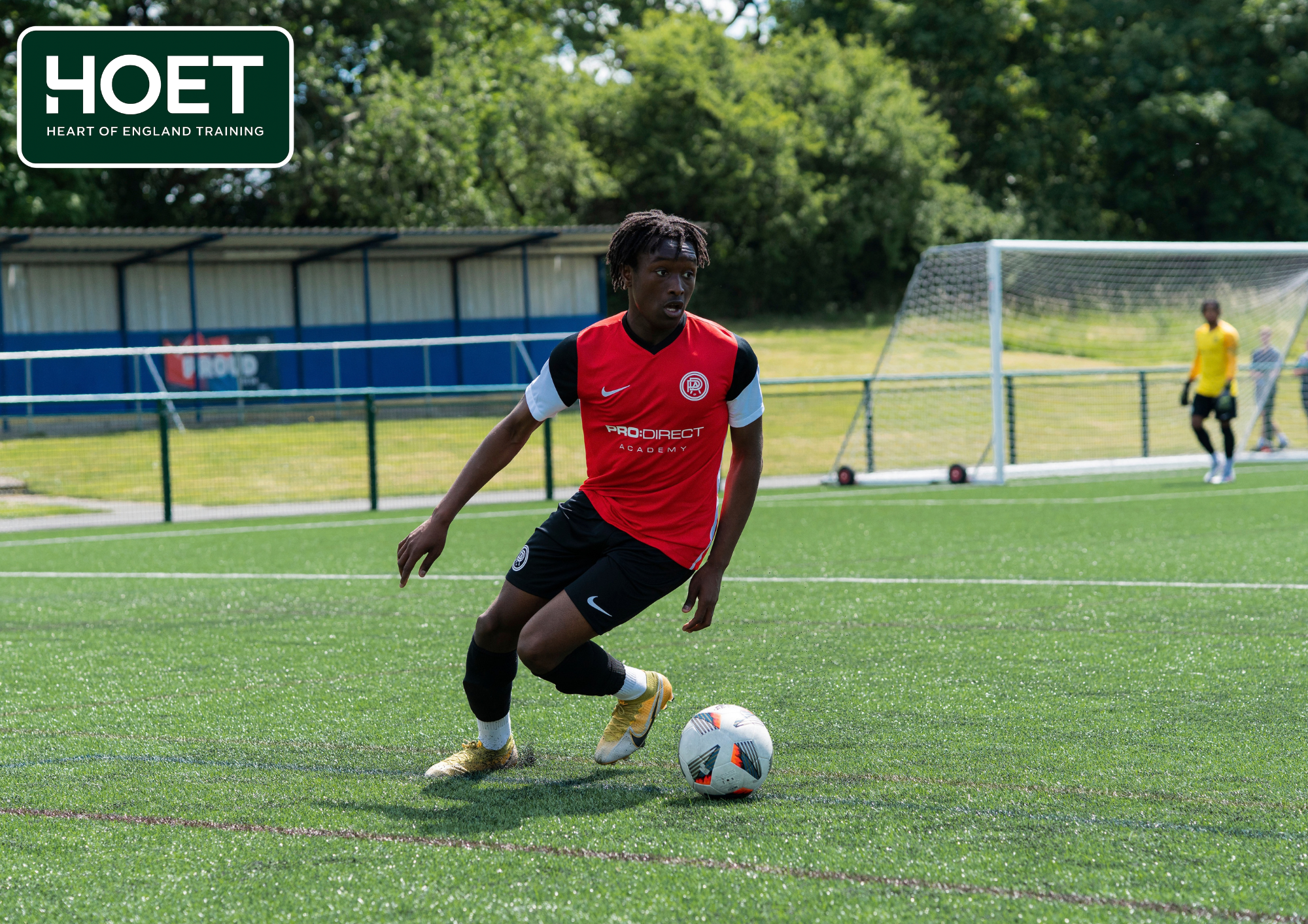 Footballer training at Pro:Direct Academy